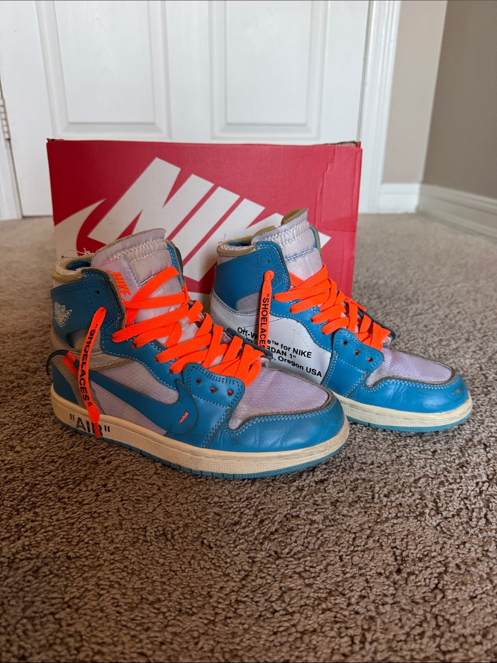 Air Jordan Off White UNC size 5Y